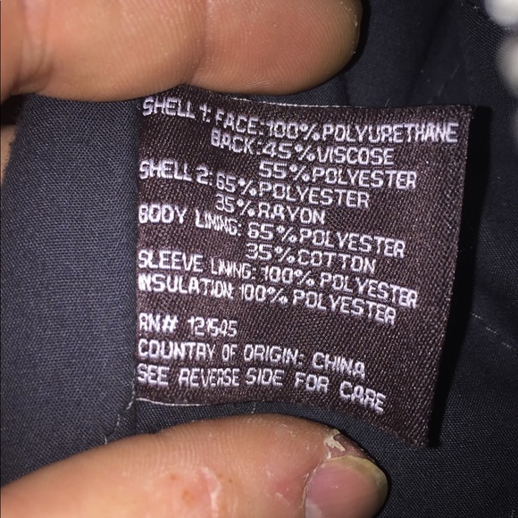 Michael Kors Blue Faux Leather Jacket - Picture 6 of 7